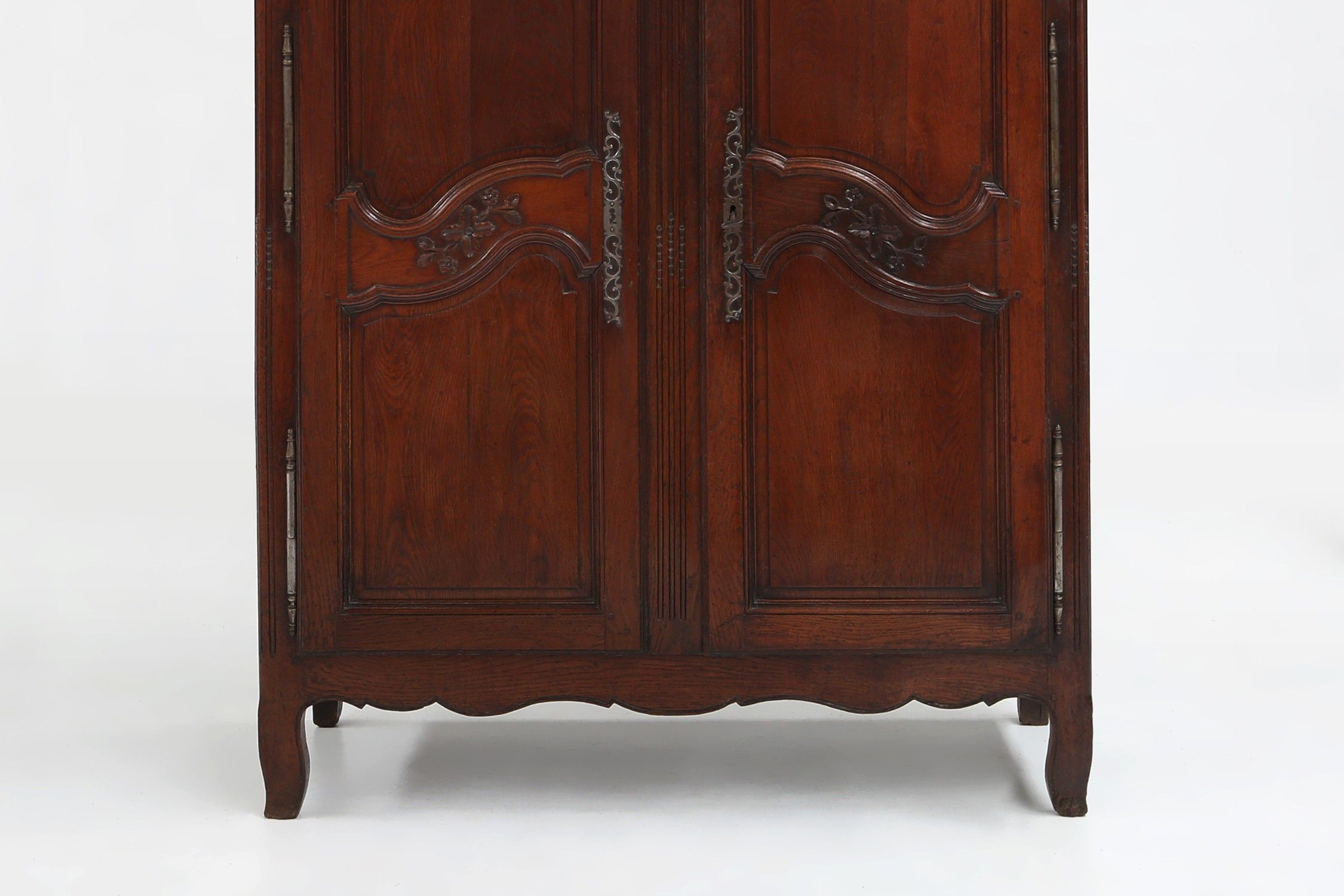 Large French antique carved bridal Armoire in Louis XVI style, ca. 1850thumbnail